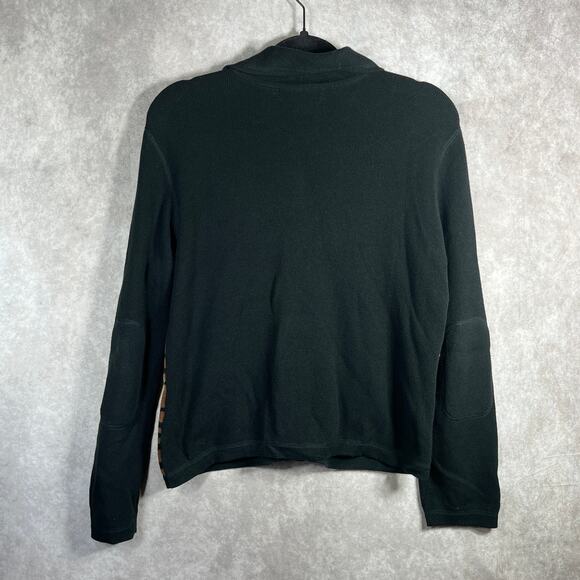 Northern Isles Full Zip Sweater Womens Large Black Animal Print Cotton Casual - Picture 4 of 9